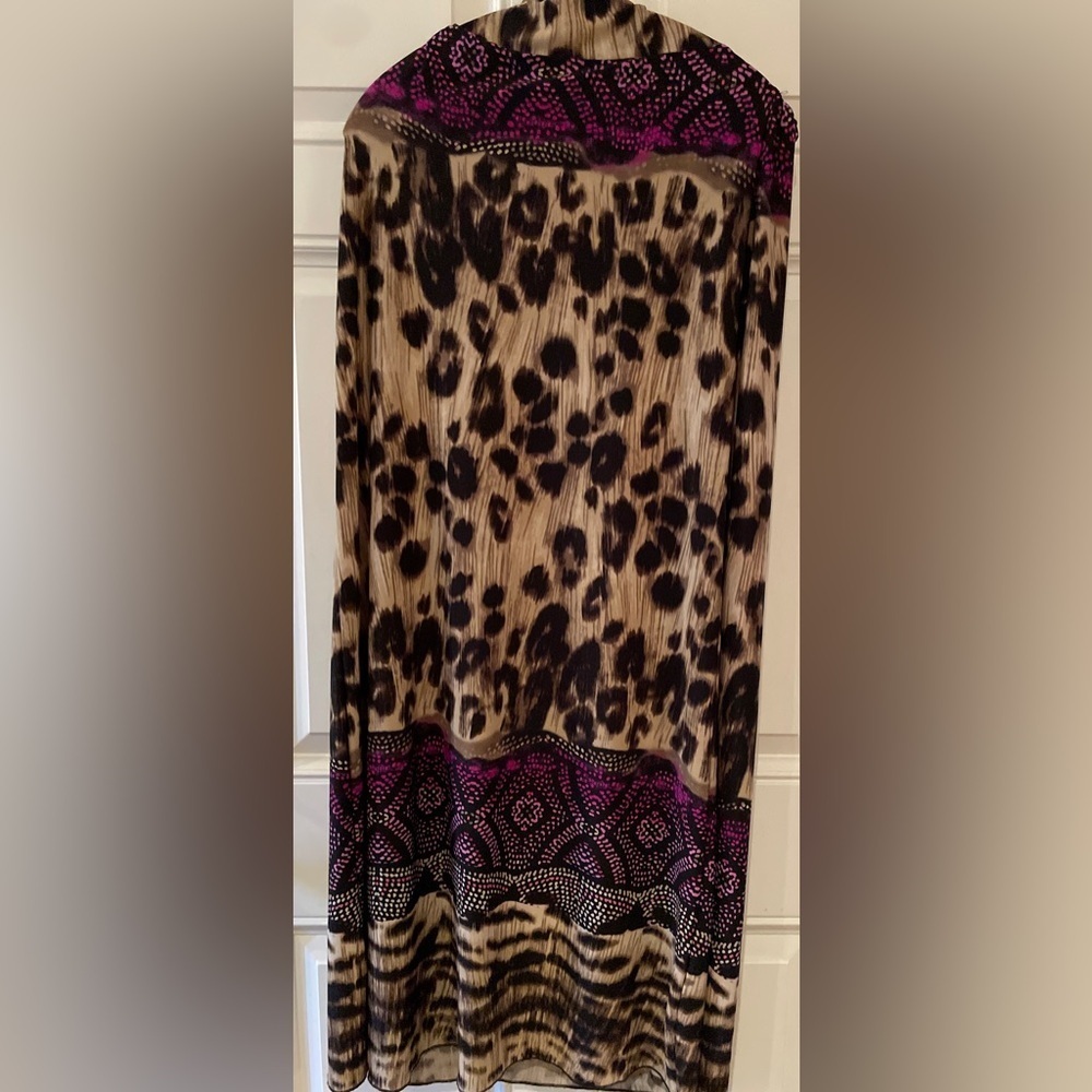 Ruby Rox Y2k Women’s Halter Maxi Dress leopard Pink Coconut Girl Boho Beach L - Picture 4 of 5